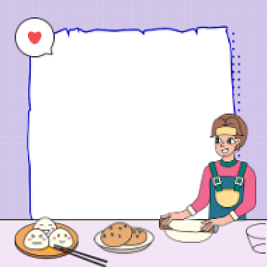 烘焙美食简约插画公众号次图背景