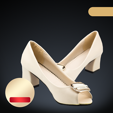 双11时尚女鞋皮鞋高跟鞋主图直通车背景