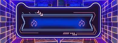 蓝色霓虹灯双十一倒计时海报背景