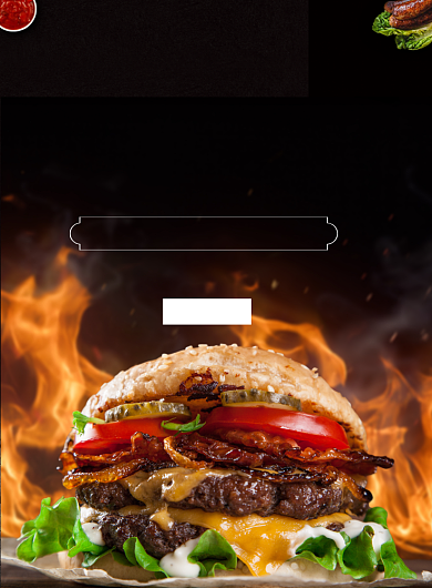 简约牛肉芝士汉堡宣传海报背景