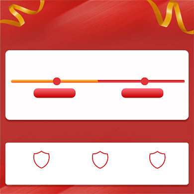 双十二1元预售福利简约风促销主图背景