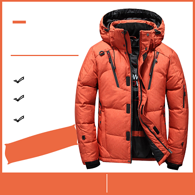 冬季羽绒服上新直通车主图背景