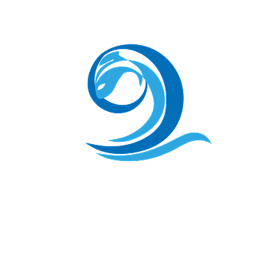 动感鲸鱼商务标志LOGO背景