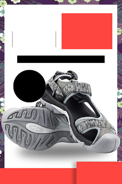 时尚男鞋促销时尚简约电商主图背景