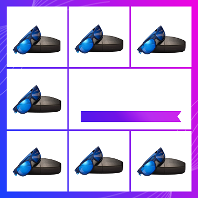 运动户外护目镜多色展示渐变主图背景