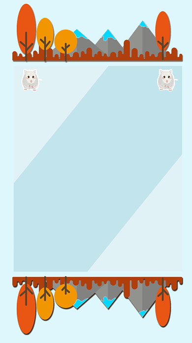 小仓鼠饲养方法简约卡通创意手机海报背景