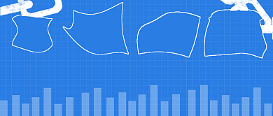 一周热点新闻蓝色简约时尚公众号封面背景