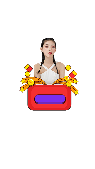 手绘风双11新人红包弹窗优惠券弹窗背景