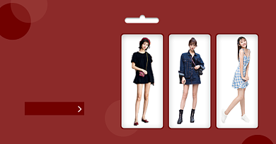 女装上新店铺分类专区淘宝电商横版图背景