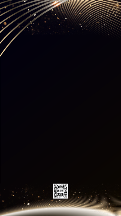 感谢信黑金大气手机海报背景