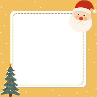 圣诞快乐卡通插画公众号次图背景