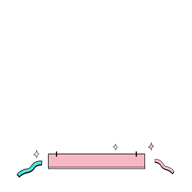 粉色卡通抢优惠券活动标签背景