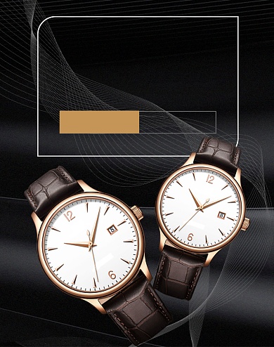 简约时尚手表珠宝腕表促销海报背景