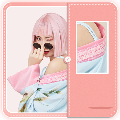 复古潮流女装直通车主图背景