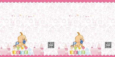 可爱婴儿用品促销产品手提袋背景