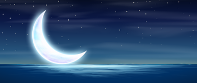 夜听情感天空插画风公众号首图背景