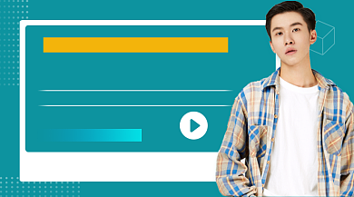 新媒体运营教育培训课程封面背景