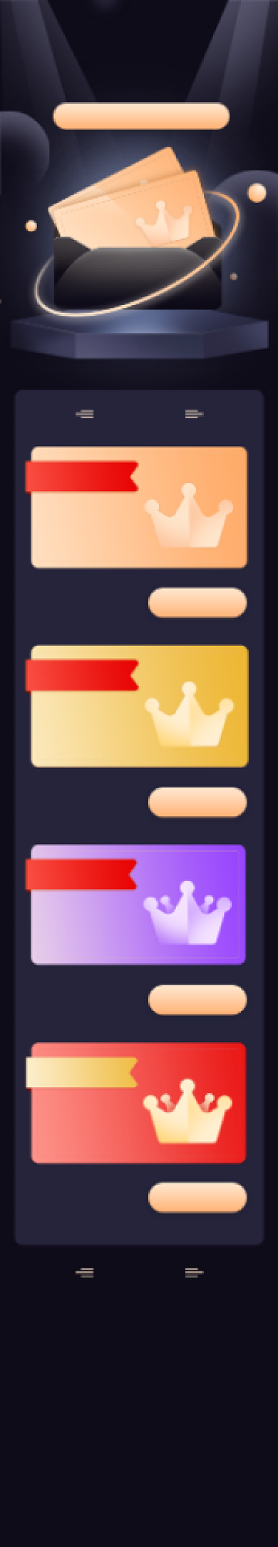 黄金会员VIP卡H5活动页面文章长图背景