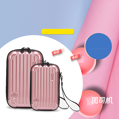 时髦精骚包箱包旅行箱主图背景