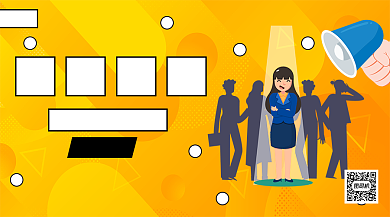 夏季毕业招聘手机横版海报背景