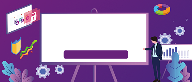 金融安全手绘卡通公众号首图背景