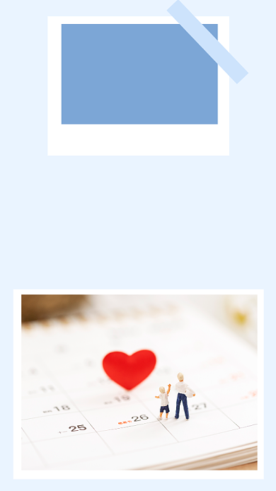 蓝色简约感恩节文章配图背景