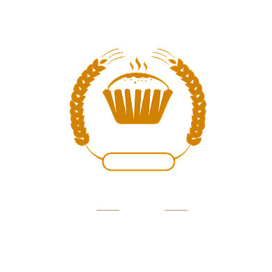 蛋糕烘焙店黄色扁平logo设计背景