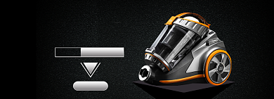 黑色星期五家电吸尘器促销banner背景