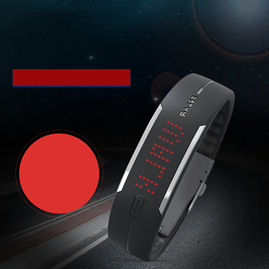 黑色炫酷运动手环数码电子电商主图直通车背景