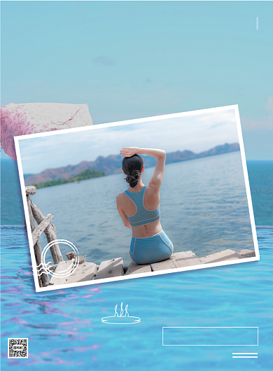 冬季温泉旅游度假旅行社促销印刷海报背景