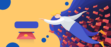 福利红包雨公众号首图背景