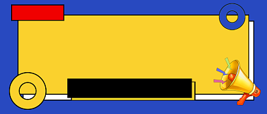 蓝色卡通重要公告公众号首图背景