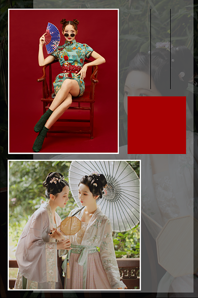 写真摄影类淘宝直通车古装主图背景