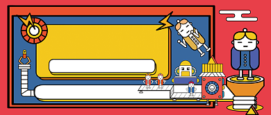 减肥神器手绘卡通公众号首图背景