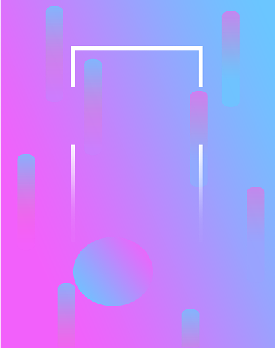 简约渐变双十一倒计时启动页竖版海报背景