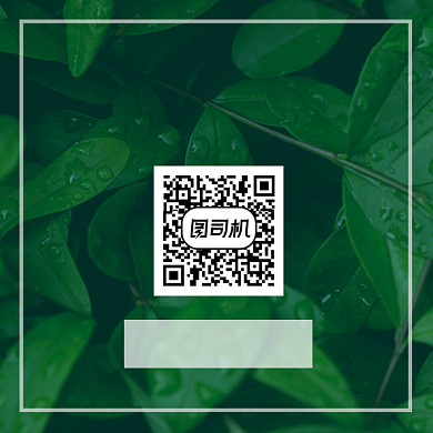 旅行日记清新简约方形二维码背景