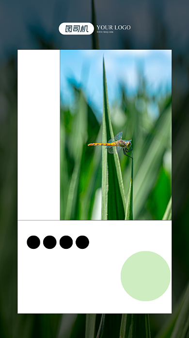 早安月签日签手机海报背景