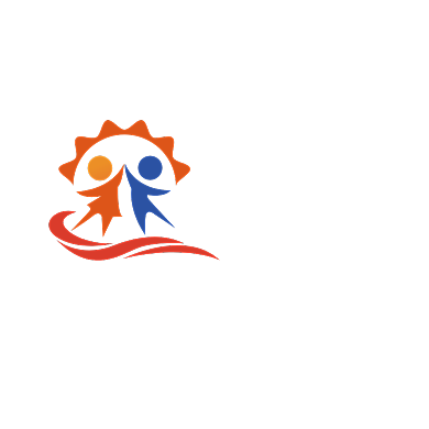 扁平几何幼儿园标志logo背景