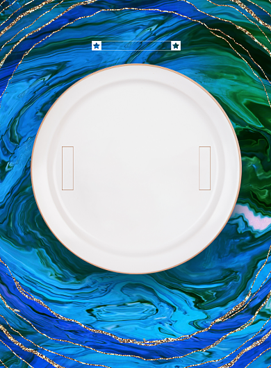 鎏金风格光盘行动公益宣传海报背景