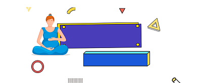 孕妇护理简约插画公众号logo背景