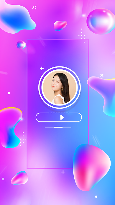 创意炫彩渐变讲师团队聊天背景图背景