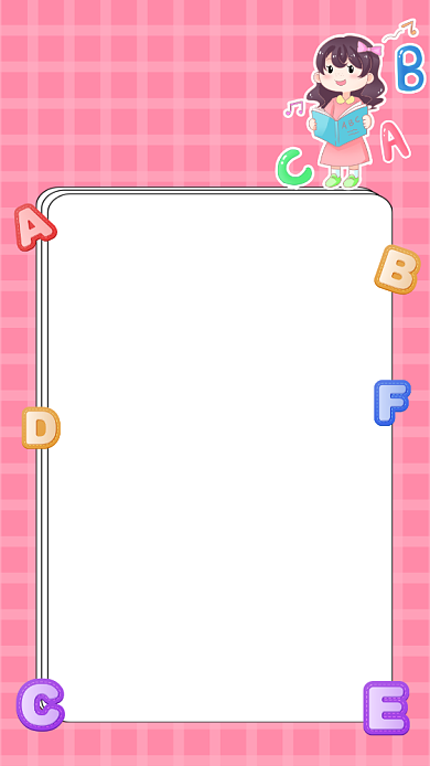 英语知识干货简约卡通手机海报背景