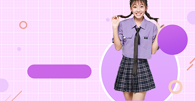 秋季上新女装淘宝电商横版海报图背景