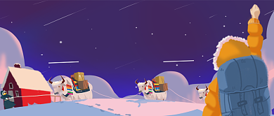 徒步西藏攻略手绘卡通公众号首图背景