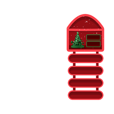 红色圣诞节悬浮标签背景