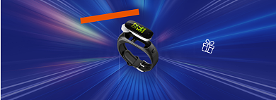 双十二蓝色科技质感线条手环手表数码背景