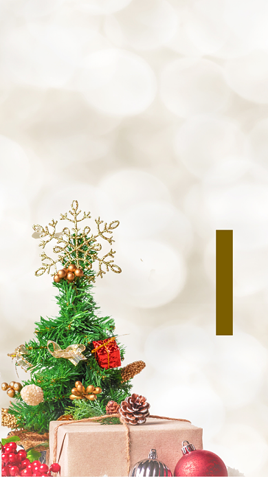 圣诞节狂欢促销简约时尚文章配图背景