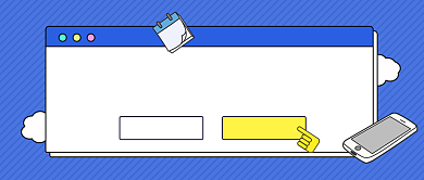 蓝色简约APP推荐公众号首图背景