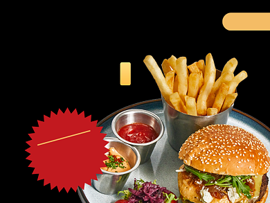 餐饮美食快餐汉堡淘宝美团主图背景