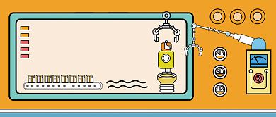 人工智能手绘卡通公众号首图背景